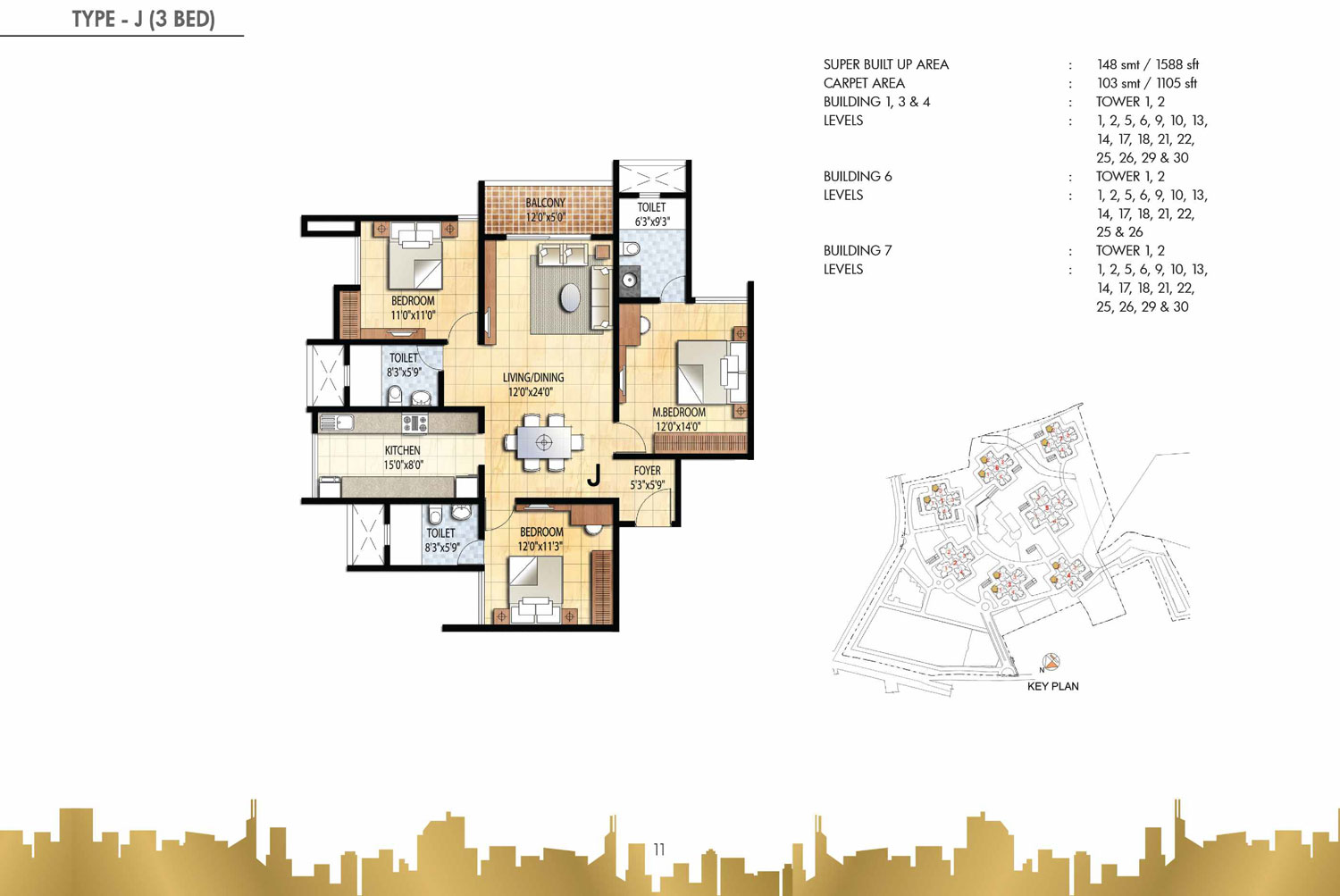 Prestige Falcon City Floor Plan