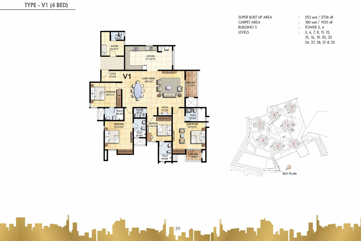 Prestige Falcon City Floor Plan